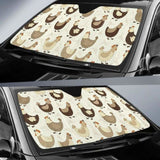 Cute Rooster Chicken Cock Car Auto Sun Shades 085424 - YourCarButBetter