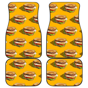 Cute Sandwich Pattern Car Floor Mats 211703 - YourCarButBetter