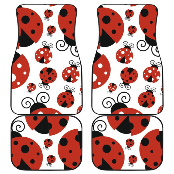 Cute Set of Ladybug Car Floor Mats 211606 - YourCarButBetter