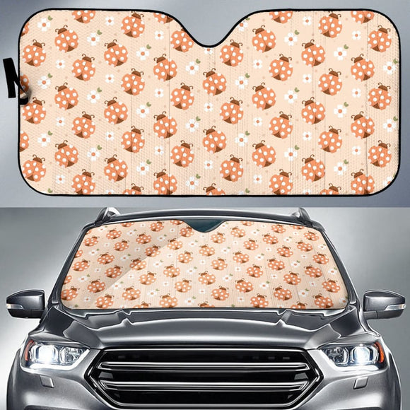 Cute Set of Ladybug Pattern Car Auto Sun Shade 210901 - YourCarButBetter