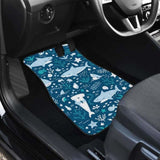 Cute Shark Pattern Front And Back Car Mats 102802 - YourCarButBetter