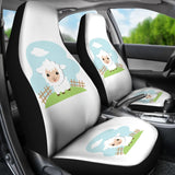 Cute Sheep For Sheep And Farm Lovers Car Seat Covers 212101 - YourCarButBetter