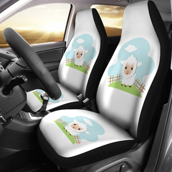Cute Sheep For Sheep And Farm Lovers Car Seat Covers 212101 - YourCarButBetter
