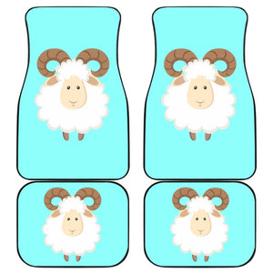 Cute Sheep In Happy Day Car Floor Mats 212101 - YourCarButBetter