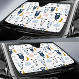 Cute Sleeping Sheep Moon Cloud Pattern Car Auto Sun Shades 172609 - YourCarButBetter