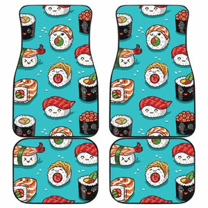 Cute Sushi Pattern Front And Back Car Mats 142711 - YourCarButBetter