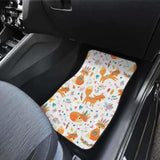Cute Tribal Fox Pattern Front And Back Car Mats 200217 - YourCarButBetter