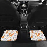 Cute Tribal Fox Pattern Front And Back Car Mats 200217 - YourCarButBetter