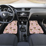 Cute Unicorn Pug Pattern Front And Back Car Mats 170817 - YourCarButBetter