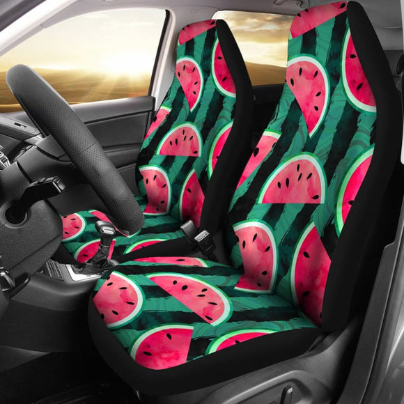 Cute Watermelon Pattern Print Amazing Gift Ideas Car Seat Covers 210507 - YourCarButBetter