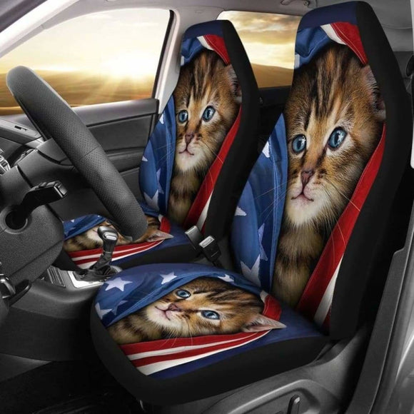 Cutest Kitty Pets Animals Car Seat Covers 112428 - YourCarButBetter