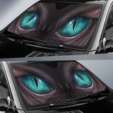 Cyan Dragon Eyes Car Auto Sun Shades 210401 - YourCarButBetter