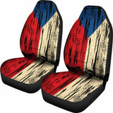 Czech Republic Grunge Flag Car Seat Cover 1 232125 - YourCarButBetter