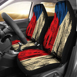 Czech Republic Grunge Flag Car Seat Cover 1 232125 - YourCarButBetter