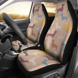 Dachshund Brown Color Theme Car Seat Covers 092813 - YourCarButBetter