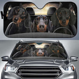 Dachshund Car Auto Sun Shade Funny Dog Windshield 172609 - YourCarButBetter