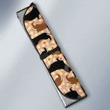 Dachshund Floral Background Car Auto Sun Shades 172609 - YourCarButBetter