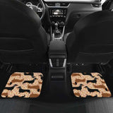 Dachshund Floral Background Front And Back Car Mats 092813 - YourCarButBetter