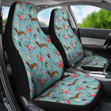 Dachshund Flower Car Seat Covers 092813 - YourCarButBetter