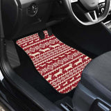 Dachshund Nordic Pattern Front And Back Car Mats 092813 - YourCarButBetter