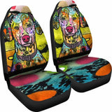 Dalmatian Design Car Seat Covers Colorful Back 154230 - YourCarButBetter