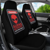Danger Sign Aliens Activity Leave This Area Car Seat Covers Custom 1 212903 - YourCarButBetter