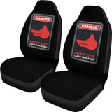 Danger Sign Angry Dog Leave This Area Car Seat Covers Custom 1 212903 - YourCarButBetter