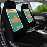 Danger Sign Angry Dog Leave This Area Car Seat Covers Custom 2 212903 - YourCarButBetter