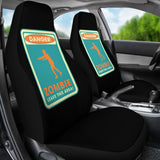 Danger Sign Zombie Leave This Area Car Seat Covers Custom 2 212903 - YourCarButBetter
