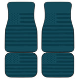 Dark Blue American Flag Car Floor Mats 211206 - YourCarButBetter