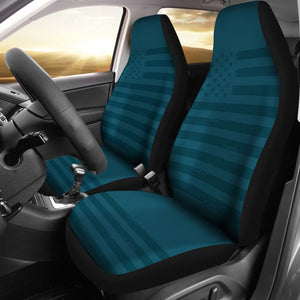 Dark Blue American Flag Car Seat Covers 211206 - YourCarButBetter