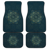 Dark Blue Mandala Star Car Floor Mats 211706 - YourCarButBetter