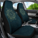 Dark Blue Mandala Star Car Seat Covers 211706 - YourCarButBetter