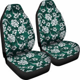 Dark Emerald Green Baroque Car Seat Covers 153908 - YourCarButBetter