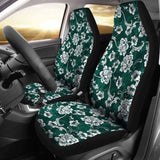 Dark Emerald Green Baroque Car Seat Covers 153908 - YourCarButBetter