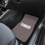 Dark Gray Camaro White Letter Car Floor Mats 211004 - YourCarButBetter