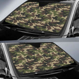 Dark Green Camo Camouflage Pattern Car Auto Sun Shades 172609 - YourCarButBetter