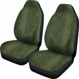 Dark Green Reptile Snake Skin Car Seat Covers 232125 - YourCarButBetter