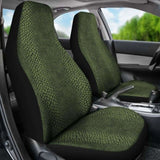 Dark Green Reptile Snake Skin Car Seat Covers 232125 - YourCarButBetter