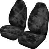 Dark Grey Grunge Tie Dye Car Seat Covers 232125 - YourCarButBetter