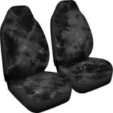 Dark Grey Grunge Tie Dye Car Seat Covers 232125 - YourCarButBetter