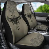 Dark Owl Dreamcatcher Native American Car Seat Covers 210301 - YourCarButBetter