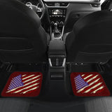 Dark Red American Flag Car Floor Mats 211206 - YourCarButBetter