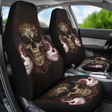 Dark Sugar Skull Car Seat Covers 101819 - YourCarButBetter