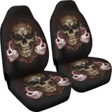 Dark Sugar Skull Car Seat Covers 101819 - YourCarButBetter