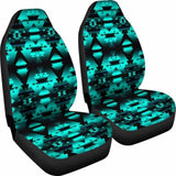 Dark Teal Winter Camp Car Seat Covers 105905 - YourCarButBetter