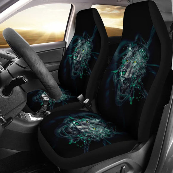 Dark Wolf Native Car Seat Covers 093223 - YourCarButBetter