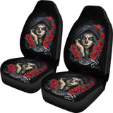 Darkside Sugar Skull Car Seat Covers 101819 - YourCarButBetter