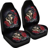 Darkside Sugar Skull Car Seat Covers 101819 - YourCarButBetter