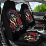 Darkside Sugar Skull Car Seat Covers 101819 - YourCarButBetter